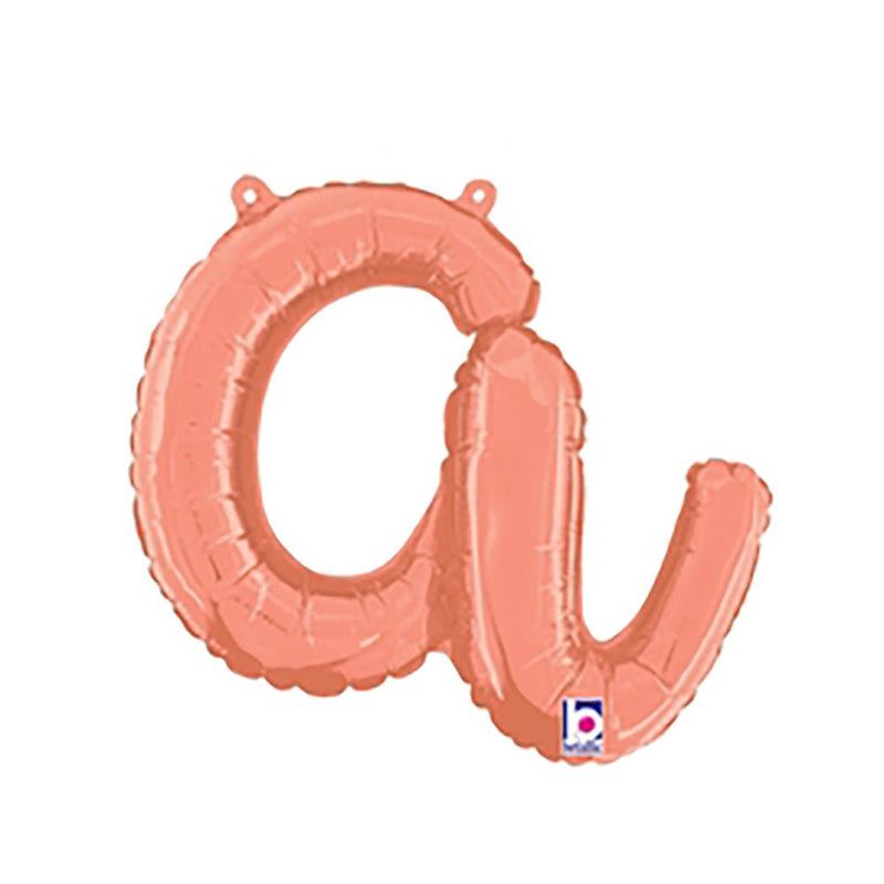 Foil Balloon Script Letter A Rose Gold