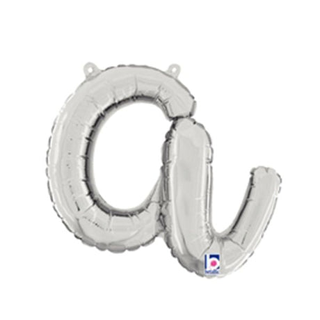 Foil Balloon Script Letter A Silver