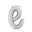 Foil Balloon Script Letter E Silver