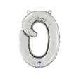 Foil Balloon Script Letter O Silver