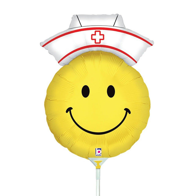 Foil Balloon Smiley Nurse Mini Shape