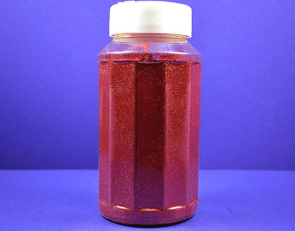 4 x 1-Pound Bottle Red Polyester Craft Glitter (64 Ounces)