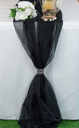 Chiffon Wedding Table Runner Fabric - Sheer Flowing Chiffon, 14" Wide x 120" Long, Ivory (1 Runner)