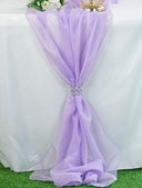 Chiffon Wedding Table Runner Fabric - Sheer Flowing Chiffon, 14" Wide x 120" Long, Ivory (1 Runner)