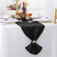 Plaid Jacquard Table Runner 14x108 Black