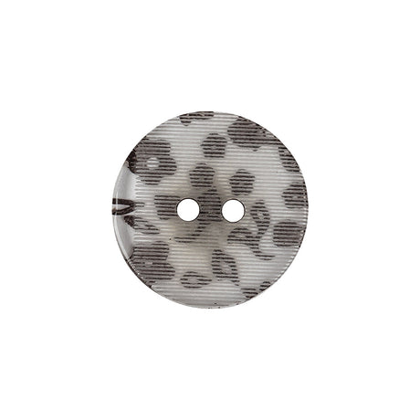 Clear Brown Plastic Button - 32L/20mm