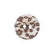 Clear Brown Plastic Button - 32L/20mm