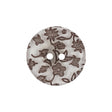 Clear Brown Plastic Button - 36L/23mm