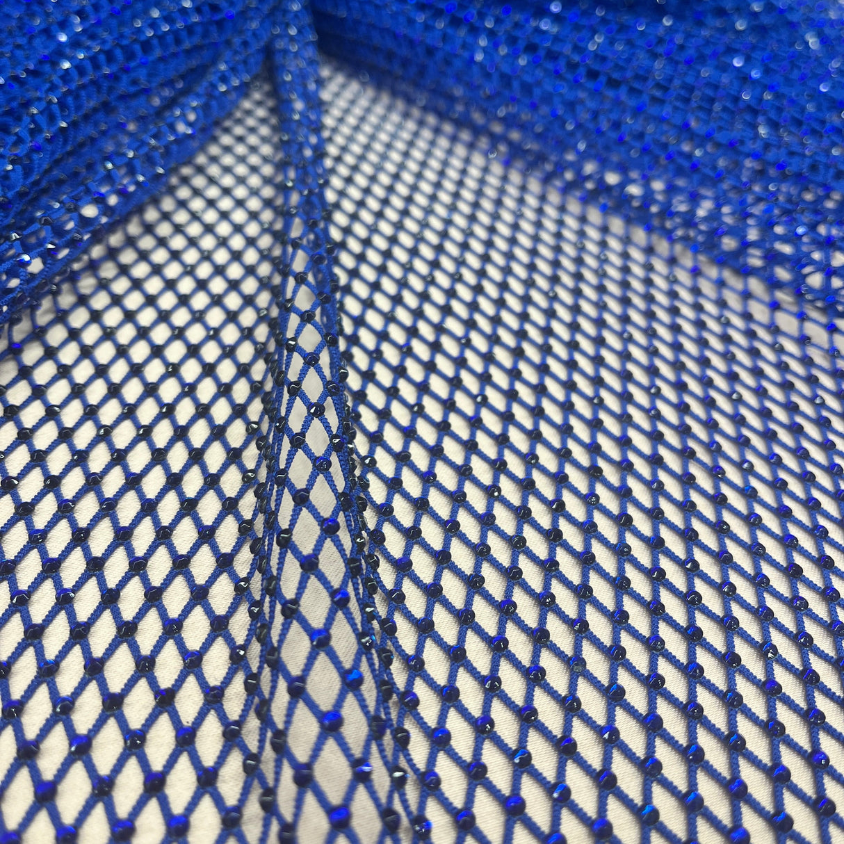 Diamond Fishnet 4-Way Stretch Fabric