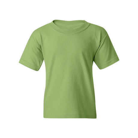 Youth Short Sleeve Heavy Cotton T-Shirt Breathable and Long Lasting