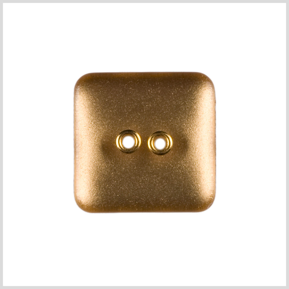 Gold Plastic Coat Button - 38L/24MM