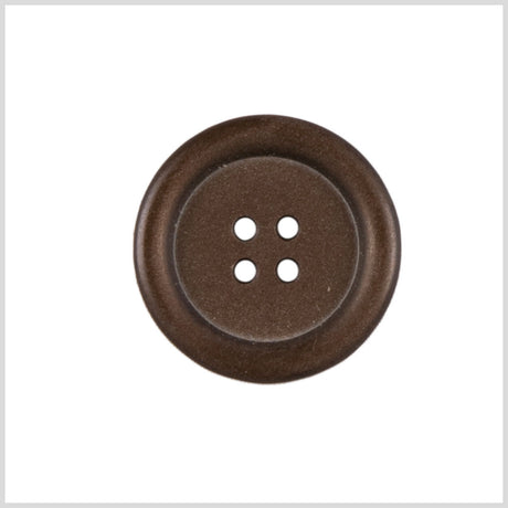 Brown Plastic Button - 28L/18mm