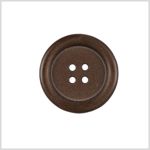 Brown Plastic Button - 28L/18mm