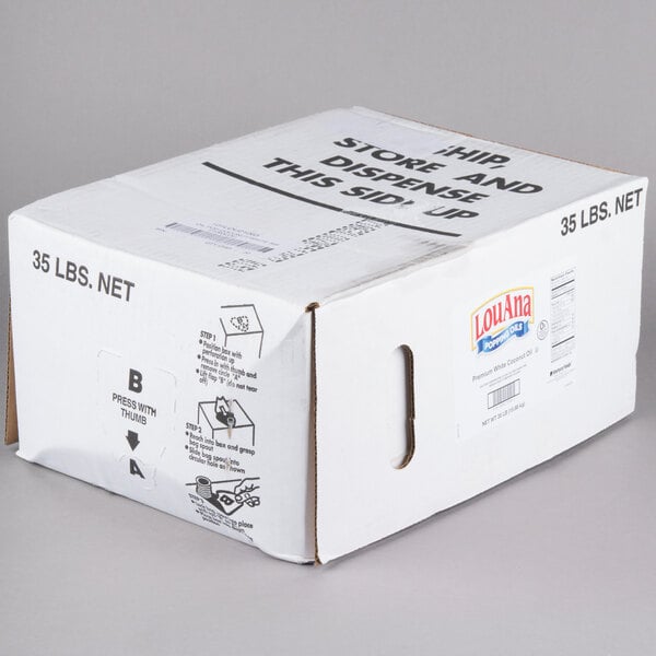 LouAna 35 lb. Bag-in-Box White Coconut Oil