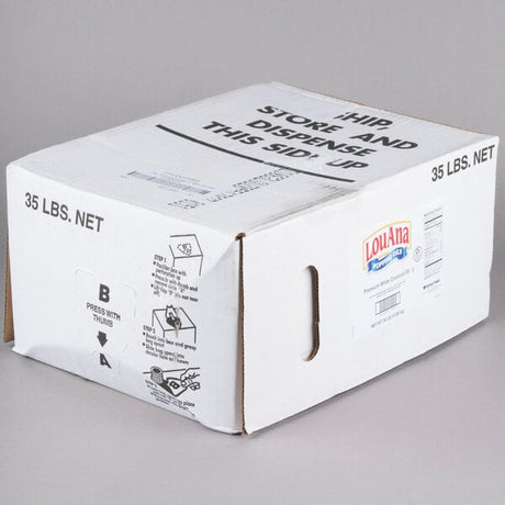 LouAna 35 lb. Bag-in-Box White Coconut Oil