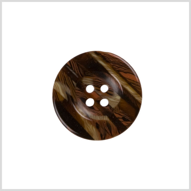 Brown Plastic Button - 24L/15mm