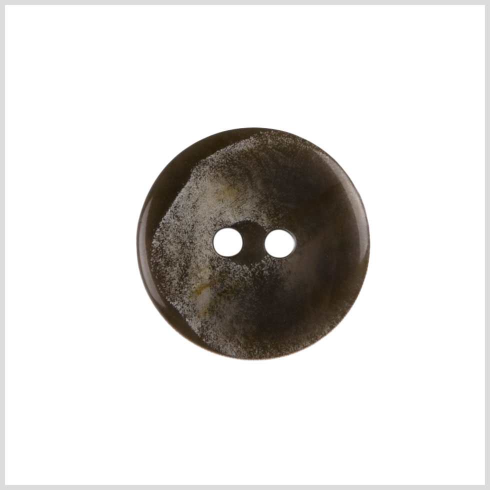 Brown Plastic Button - 28L/18mm