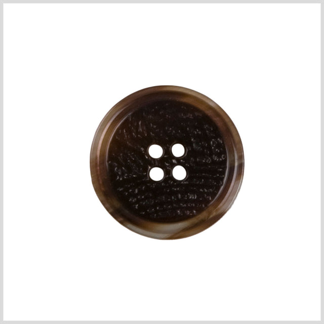 Brown Plastic Button - 36L/23mm