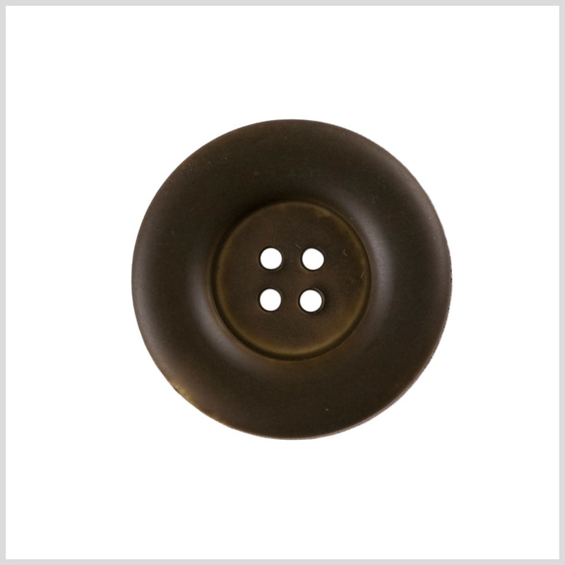 Plastic 4-Hole Button - 44L/28mm - Dark Brown Chunky Tire Rim