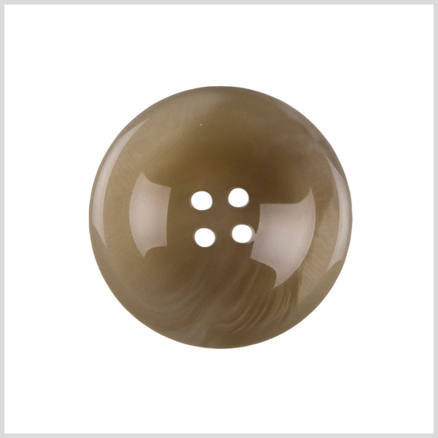 Plastic 4-Hole Button - 28L/18mm - Taupe Soft Swirls