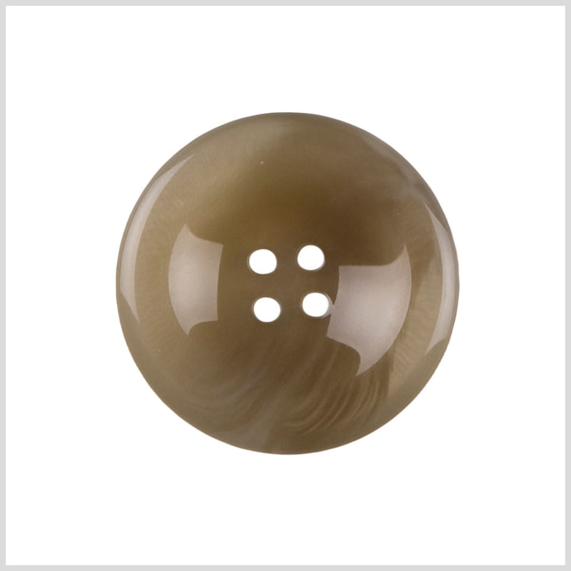 Plastic 4-Hole Button - 44L/28mm - Taupe Soft Swirls