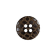Dark Brown and Chestnut Reptile-Esque 4-Hole Button - 28L/18mm