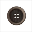 Plastic 4-Hole Button - 44L/28mm - Dark Gray Engraved Lines