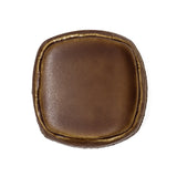 Weathered Honey Brown Leather-Look Shank-Back Molded Plastic Button - 48L/30.5mm