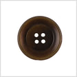 Plastic 4-Hole Button - 44L/28mm - Brown