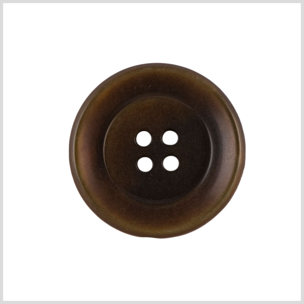 Plastic 4-Hole Button - 44L/28mm - Brown