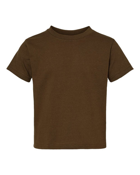 Rabbit Skins® Toddler Cotton Crewneck Short Sleeve Jersey T-Shirt -3301T