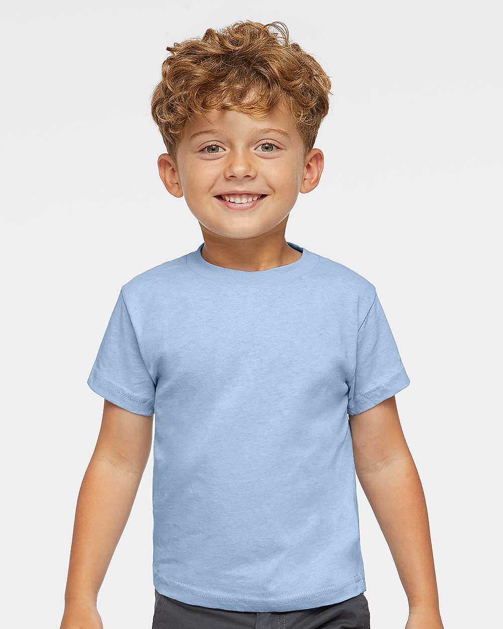 RADYAN® Toddler Cotton Crewneck Short Sleeve Jersey T-Shirt -3301T
