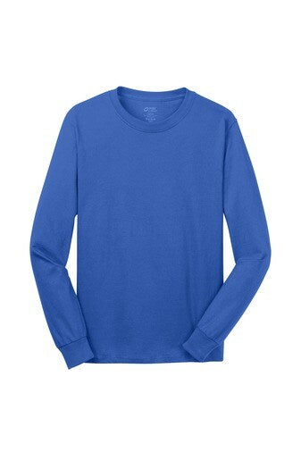 Port & Company Core Cotton Crewneck Long Sleeve T-Shirt