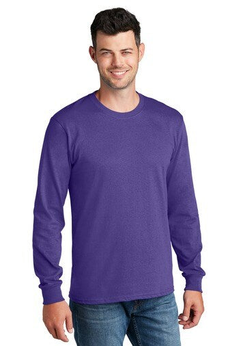 Port & Company® Crewneck Long Sleeve Core Cotton Tee