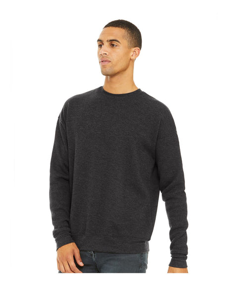 Image 1: Bella Canvas Long Sleeve Sponge Fleece Drop Shoulder SweatshirtImage 2: Relaxed drop shoulder fleece sweatshirtImage 3: Soft sponge fleece long sleeve pulloverImage 4: Premium Bella Canvas blank sweatshirtImage 5: Comfortable casual crewneck styleImage 6: Lightweight fleece apparel design
