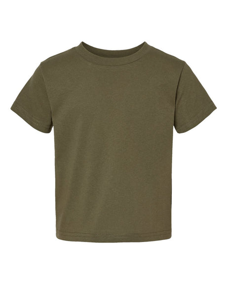 Rabbit Skins® Toddler Cotton Crewneck Short Sleeve Jersey T-Shirt -3301T