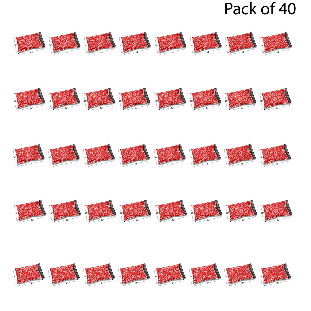 Design Poly Mailer Envelopes 10" x 13" Glossy Multi Pack & Design