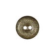 Black and Gold Iridescent Disco Two-Hole Button - 28L/18mm