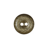 Black and Gold Iridescent Disco Two-Hole Button - 28L/18mm