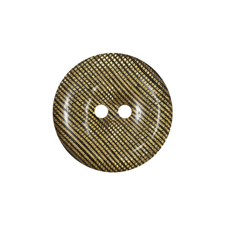 Black and Gold Iridescent Disco Two-Hole Button - 36L/23mm