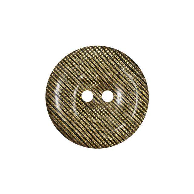 Black and Gold Iridescent Disco Two-Hole Button - 36L/23mm