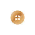 Plastic 4-Hole Button - 24L/15mm - Beige Soft Streaks