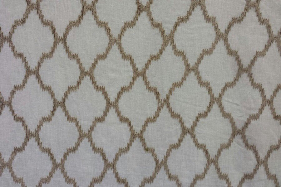 1 Yard Embroiderette Polyester Fabric with Repeat