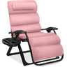 Best Choice Products Oversized Zero Gravity Chair, Folding Recliner w/ Removable Cushion, Side Tray