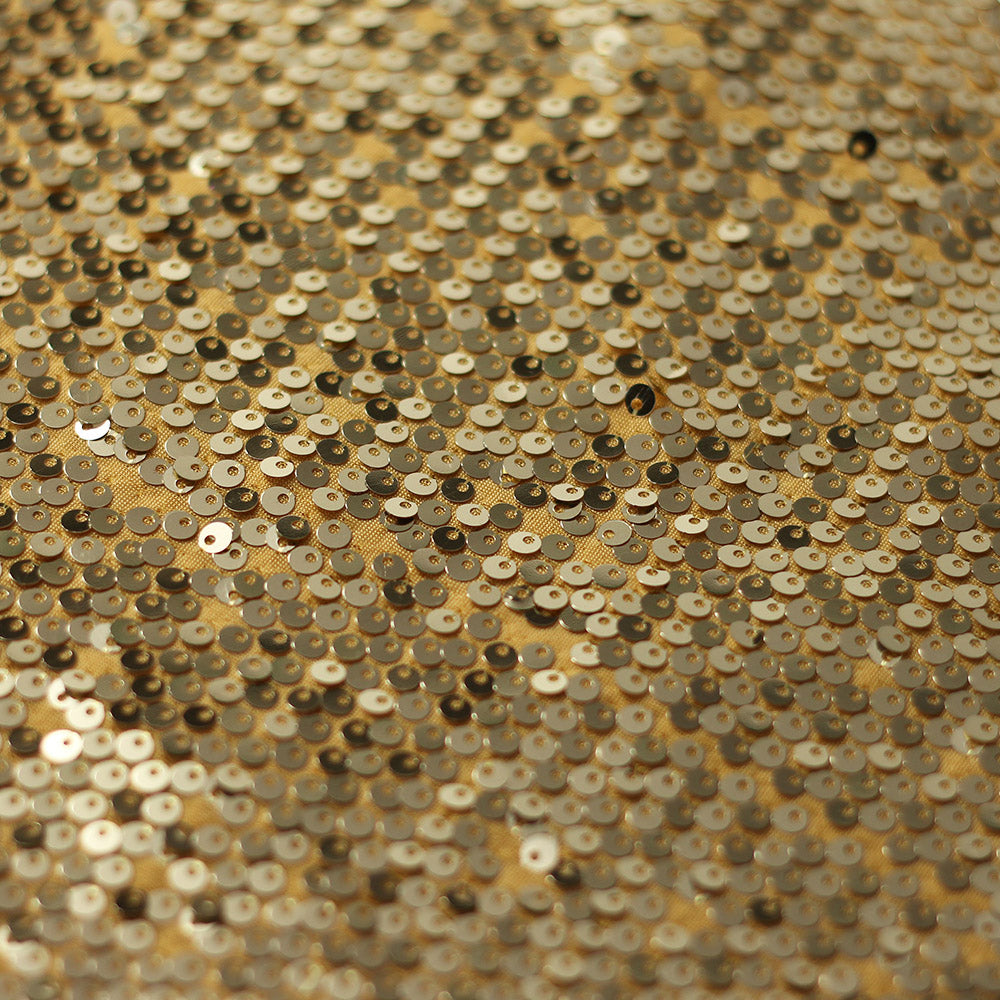 Razzle Sequins Polyester Spandex Fabric - Multiple Colors, Round Sequins, 52-54" Width, 200 GSM (1 Yard)