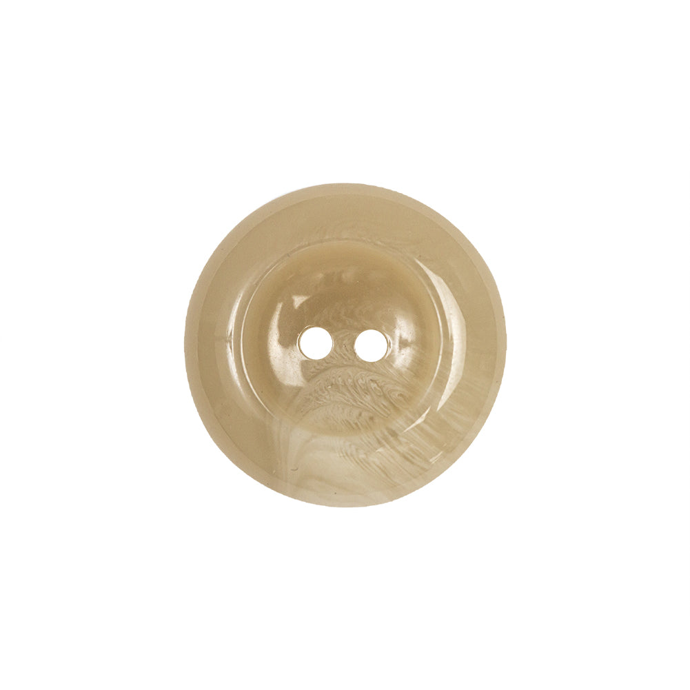 Cocoon Marbled 2-Hole Tire-Shaped Rim Plastic Button - 33L/21mm