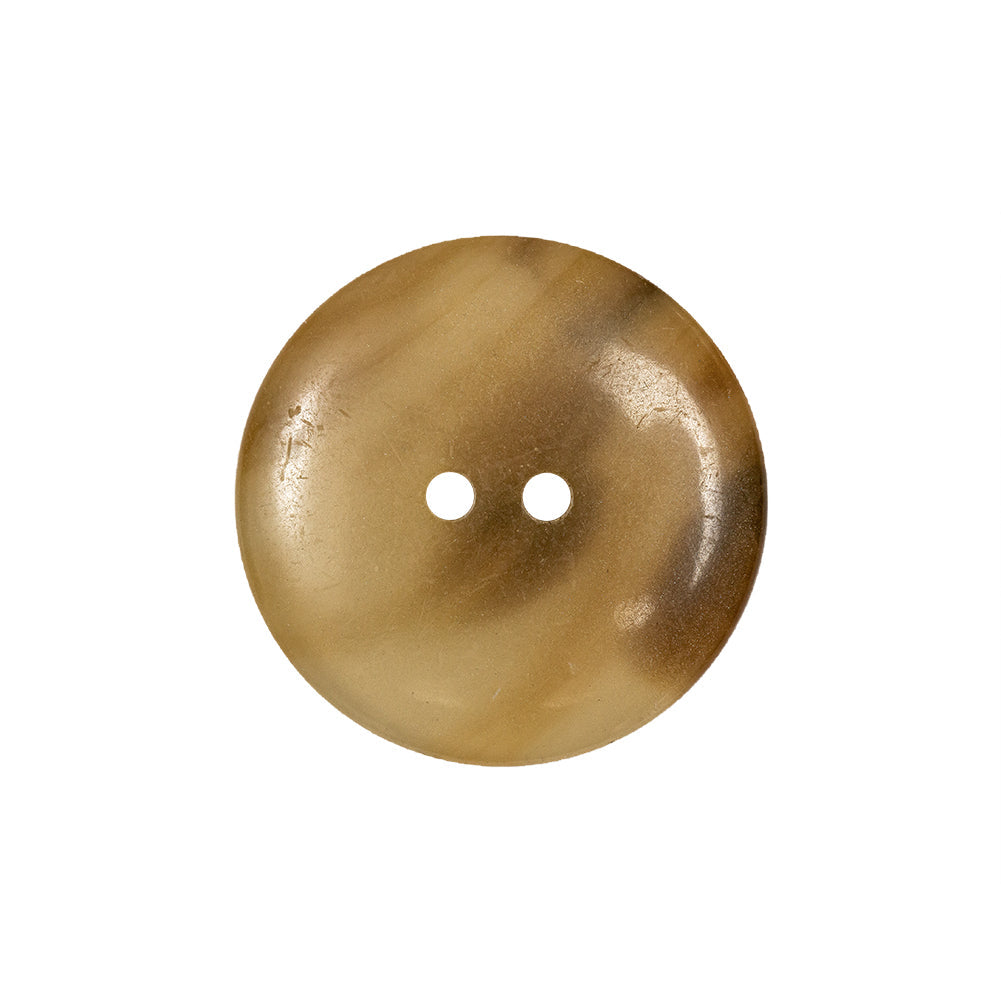 Biscuit and Coffee Abstract Two-Hole Plastic Button - 36L/23mm