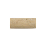 Natural Rod-Style Wood Toggle with Silver Metal Shank Back - 33L/21mm
