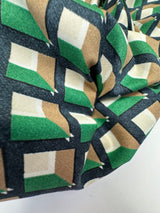 Cotton Poplin Geometric Multicolour Stretch