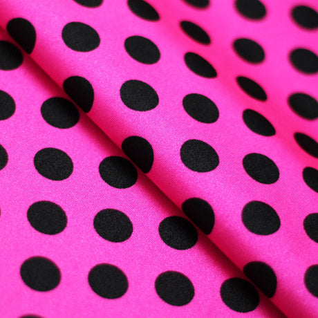 E-Z Dots Nylon Spandex Fabric - Large Polka Dots Print, 58/60" Width (1 Yard)